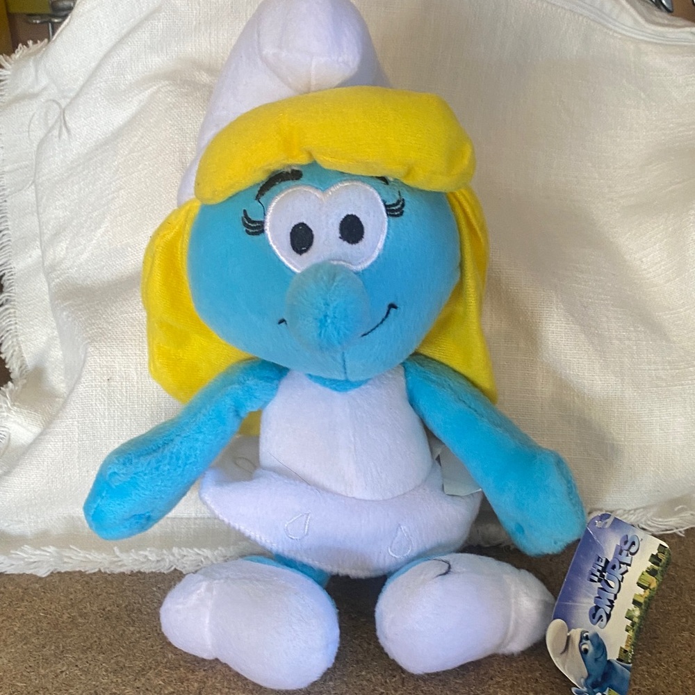 Smurfs Blue and Yellow Stuffed Toy